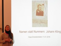Kaya Dreesbeimdiek referiert über Johann Kling